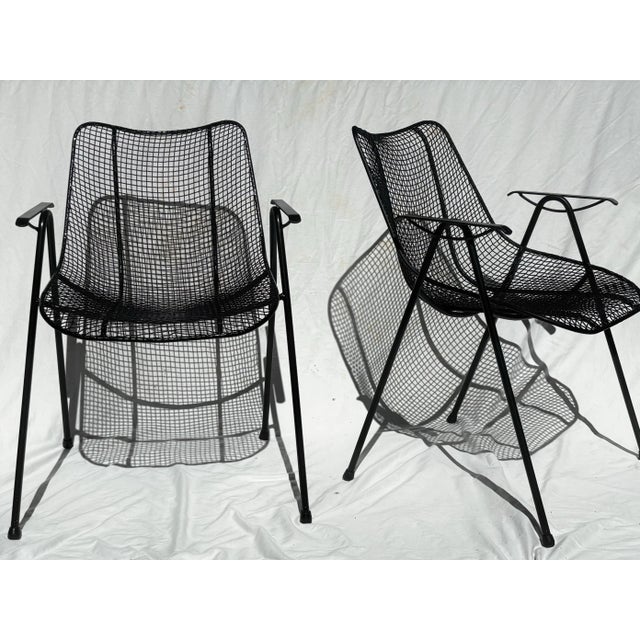 1960s Russell Woodard Sculptura Petite Arm Chairs, a Pair For Sale - Image 5 of 12