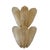 Contemporary luxury wall sconces in gold metal frame with three levels of "Leaves" in Murano glass and amber graniglia....