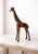 Modern Antique Brass Finish Metal Giraffe Sculpture For Sale - Image 3 of 8