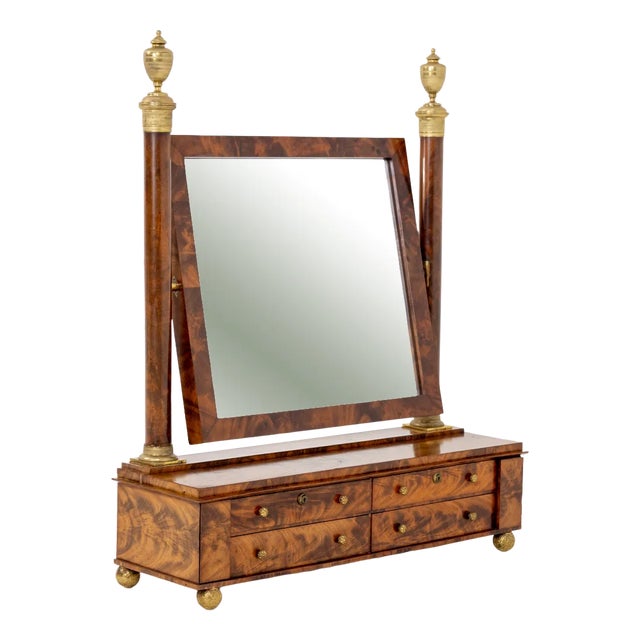 Antique French Table Mirror For Sale