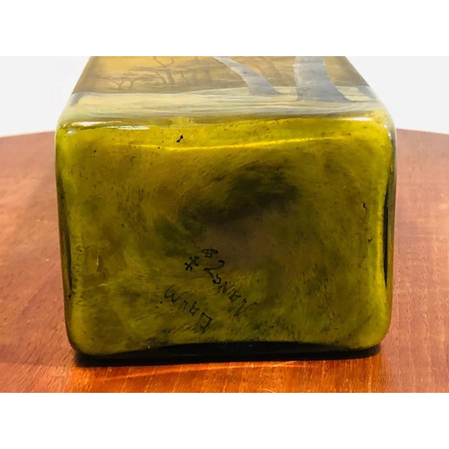 Documentation Signed Origin France Period 1900-1919 Materials Glass Dimensions W. 3.25 in; H. 7.5 in; D. 2.5 in; W. 8.26...