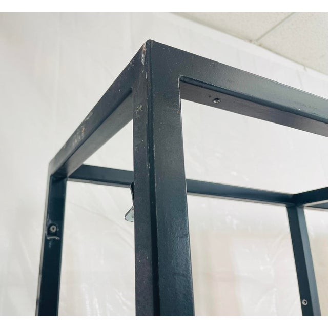 Custom Architectural Metal and Wood Display Cabinet / Bookcase, Usa 1990's For Sale - Image 9 of 18