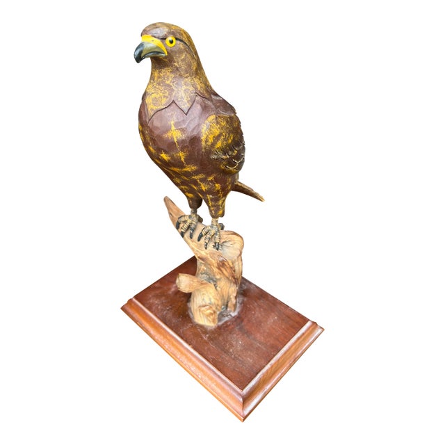 Mid 19th Century Hawk on Driftwood For Sale