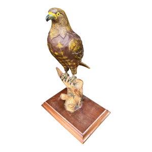 Mid 19th Century Hawk on Driftwood