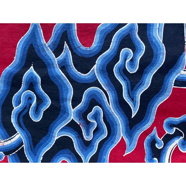 Textile Vintage Cloud Design Batik from Java Indonesia For Sale - Image 7 of 12