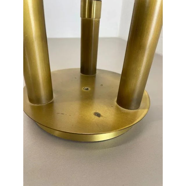 Space Age Italian Brass Atomic Ceiling Light by Gio Ponti, Italy, 1970s For Sale - Image 12 of 18