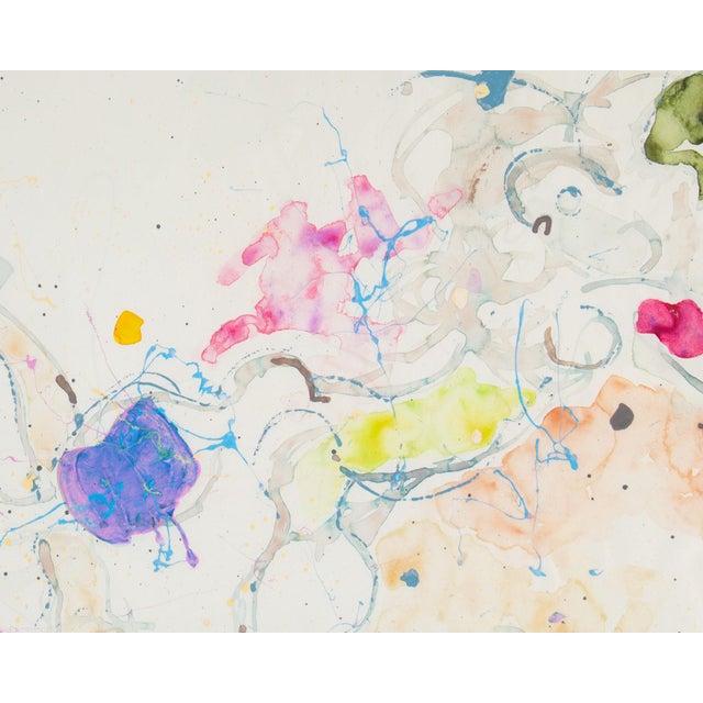 Paint Abstract Mixed Media Painting by Walter Sorge For Sale - Image 7 of 9