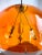 Orange Mid-Century Modern Space Age Orange Sphere Pendant Lamp attributed to Raak Amsterdam For Sale - Image 8 of 12