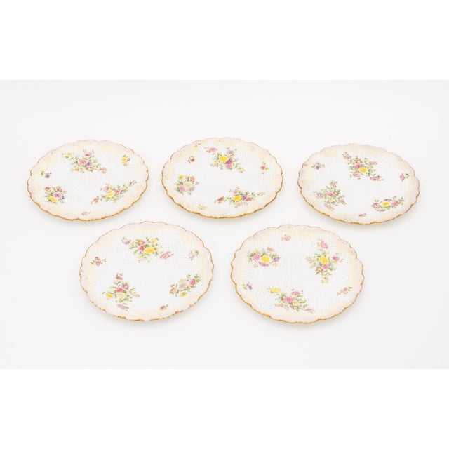 White Copeland Spode X Tiffany & Co. Porcelain Plates, 5 For Sale - Image 8 of 8