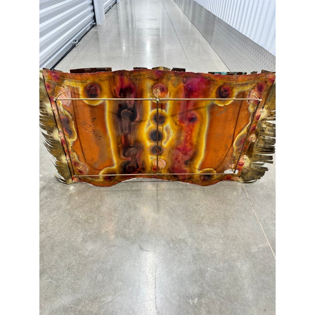 Greg Gowen “Blossom Ray” Mixed Metal Floating Rug Wall Art Sculpture For Sale In Austin - Image 6 of 6