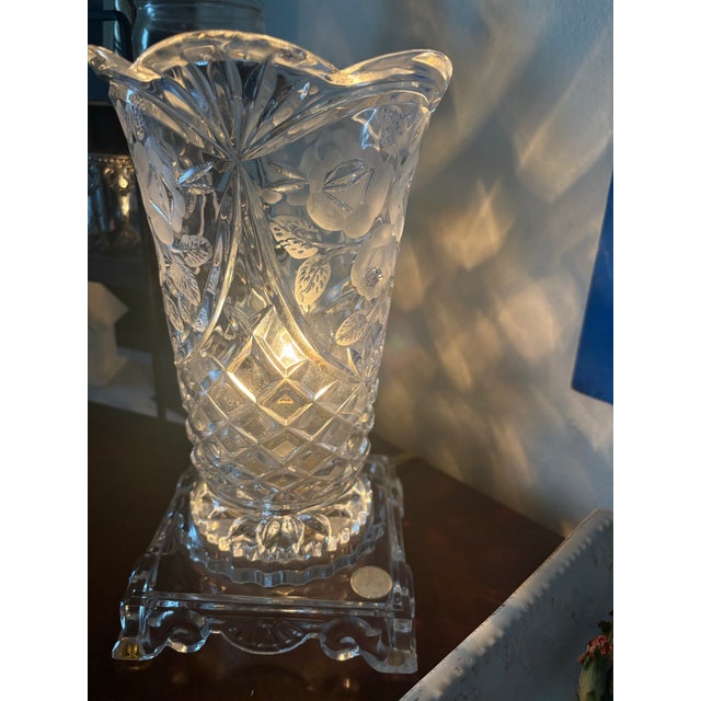 Transitional 1980s Waterford Crystal Lamp For Sale - Image 3 of 12