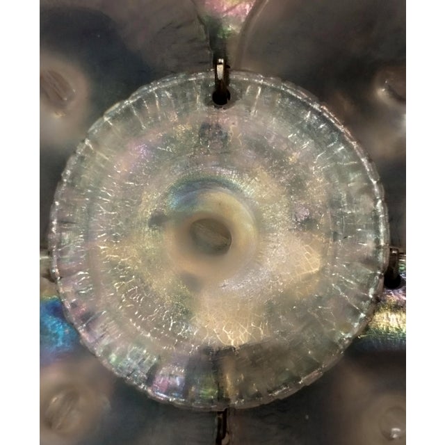 White Iridescent Murano Glass Wall Lamp, Italy, 1970s For Sale - Image 8 of 11