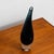 Glass Mid Century Modern Art Glass Vase Two Tone Tear Drop Shape Sweden Black Glass For Sale - Image 7 of 12