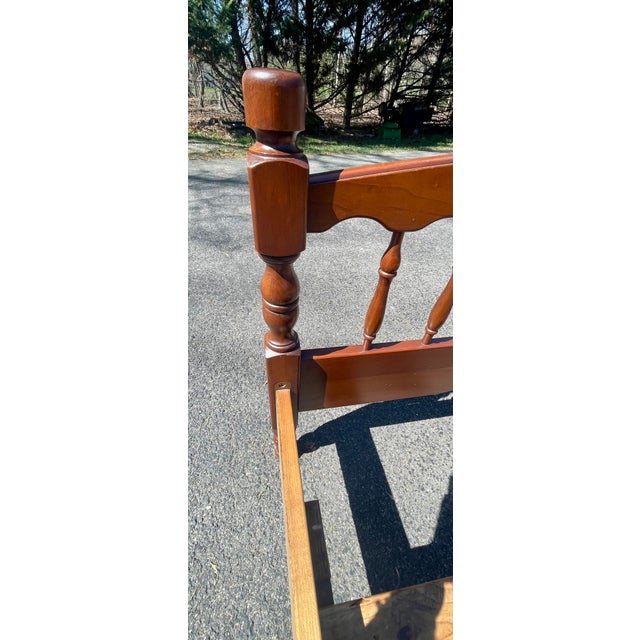 Late 20th Century L. & J. G. Stickley American Colonial Cherry Twin Beds For Sale - Image 13 of 18