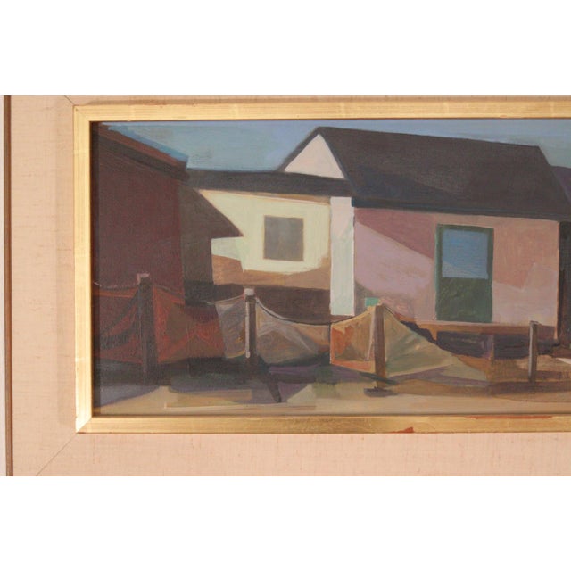 Ragnar Ring, Grötviks Sjöbodar, Söndrum, 1968, Oil on Panel, Framed For Sale - Image 6 of 13