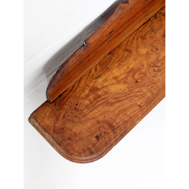 Antique Folk Art Carved Wood Wall Shelf For Sale - Image 14 of 16