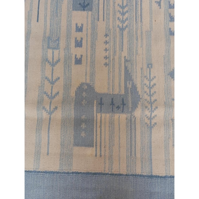 Vintage Swedish Hand-Woven Rölakan Rug, 1960s For Sale - Image 4 of 15