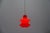 Lipstick Red Glass Hanging Lamp by Peill & Putzler, 1960s For Sale - Image 4 of 11