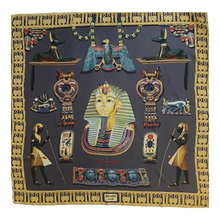 Hermès Silk Scarf « Tutankhamun » 1994 For Sale