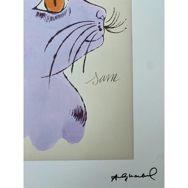 Andy Warhol "Sam" offset lithograph in colors on Arches paper, Georges Israel Editeur, sheet size 38,5 x 57 cm, plate...