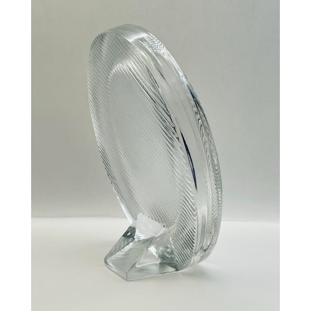 Transparent Crystal Clear Striped Photo Frame For Sale - Image 8 of 8