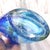 Blue Blue Bullicante Art Glass Vase With Center Hole For Sale - Image 8 of 8