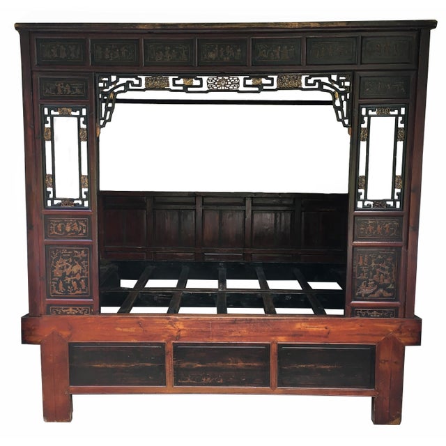 Antique Chinese Canopy Bed Chairish