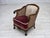 Vintage Danish Chair in Woven Wool and Velour, 1940s For Sale - Image 14 of 18