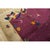 Textile 1920s Purple Floral Vase Modern Antique Chinese Knotted Art Deco Room Size Rug For Sale - Image 7 of 9