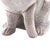 VTG Studio Pottery Rabbit Sculpture White Glaze Glass EyesTerracotta 9" For Sale - Image 11 of 13