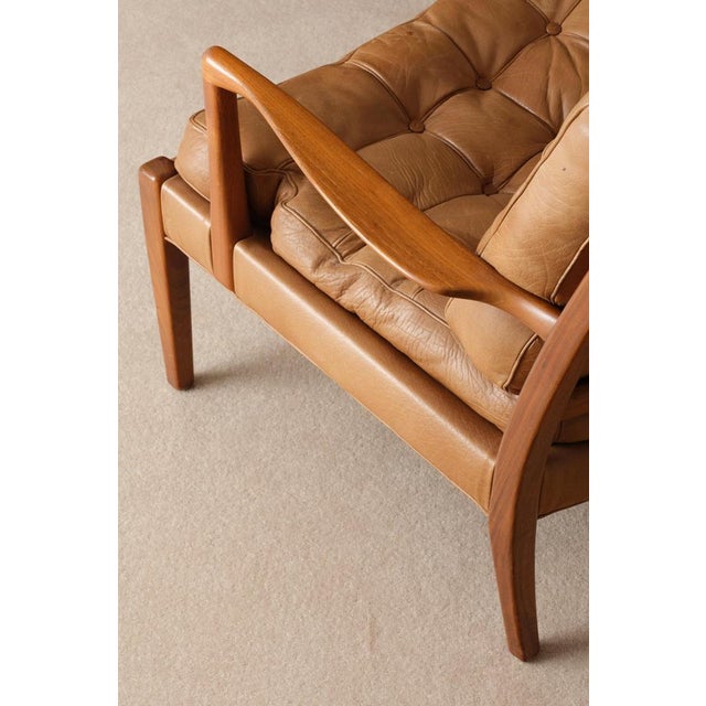 Vintage Model Löven Easy Chairs by Arne Norell, 1960s, Set of 2 For Sale - Image 3 of 9