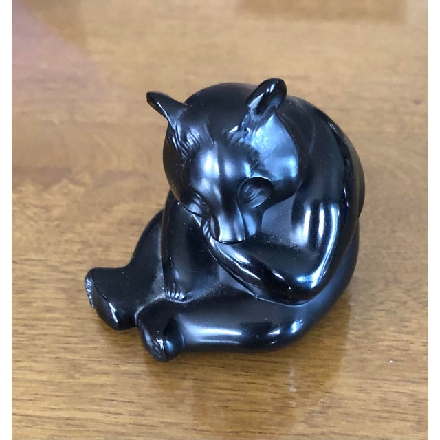 This is a beautiful Lalique sitting Panda in Black. He is so detailed and adorable!
