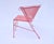 Pink Mid-Century Modern Settee by Salterini, Flamingo Pink, Usa, 1960s For Sale - Image 8 of 10
