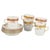 1960s Golden Basket Demitasse Cups and Saucers in Porcelain from Royal Copenhagen, 1964, Set of 10 For Sale - Image 5 of 5