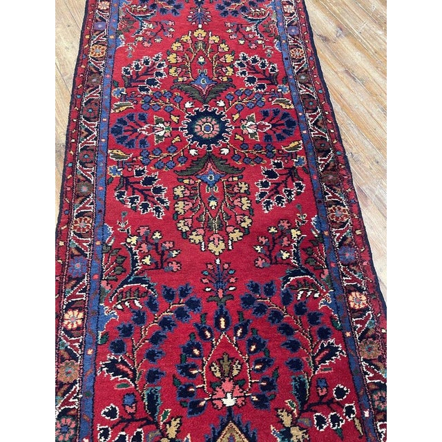 Red Middle Eastern Rug in Wool For Sale - Image 8 of 10