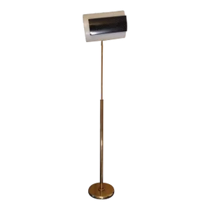 1980's Brass and Lucite Floor Lamp