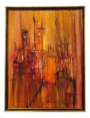 Rita Frost Abstract Mid Century Painting