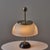 20th Century Sergio Mazza 'Alfa' Table Lamp for Artemide. Executed in nickel-plated metal with pressed textured glass...