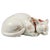 Large Antique Japanese Kutani Porcelain Sleeping Cat Sculpture For Sale - Image 5 of 5
