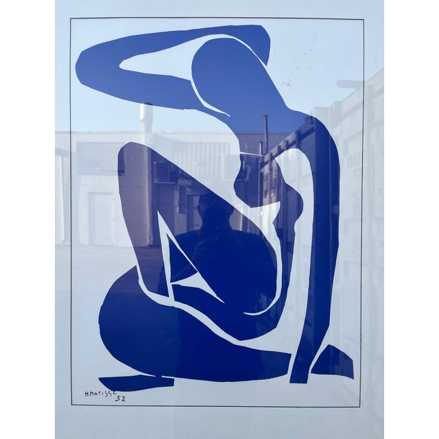 Large Vintage Henry Matisse "Blue Nude Iii" Framed Reproduction. Circa 1980s. For Sale - Image 15 of 16