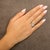 Early 21st Century 10K Rose Gold 3/4 Cttw Diamond Floral Cluster Head and Twisted Shank Cocktail Ring (H-I Color, SI1-SI2 Clarity) - Size 8 For Sale - Image 5 of 6