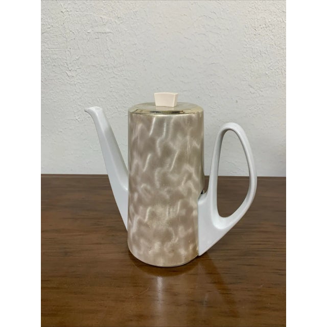 Mid-Century Modern Mid-Century Modern Bauscher Weiden Germany Bavaria Porcelain Insulated Jug Coffee/Tea Pot For Sale - Image 3 of 11