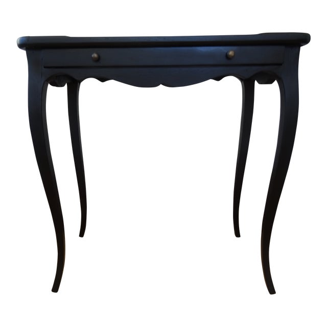 Vintage Ebonized Tea Table For Sale