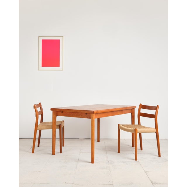 Wood Mid-Century Danish Extendable Dining Table in Teak by Henning Kjaernulf for Vejle Stole & Møbelfabrik, 1960s For Sale - Image 7 of 18