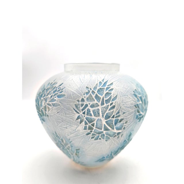 Art Deco Cased Opalescent Glass Esterel Vase from René Lalique, 1923 For Sale - Image 11 of 11