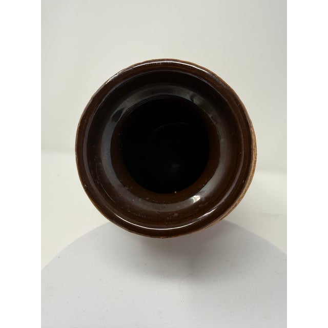 Ceramic 1960s Aldo Londi for Bitossi Italian Textured Ceramic Vase, Attributed For Sale - Image 7 of 9