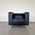 Vintage Black Leather Armchair For Sale - Image 4 of 7