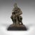 This is a vintage decorative figure of Moses. An English, bronze and marble statue after Michelangelo, dating to the mid...