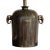 Morris Greenspan Elephant Head Metal Tea Canister Lamp — Glazed Bronze Color Beautifully made metal tea canister lamp by...