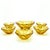 Orange Art Deco Glass Bowls from Moser, Former Czechoslovakia, 1930s, Set of 7 For Sale - Image 8 of 10